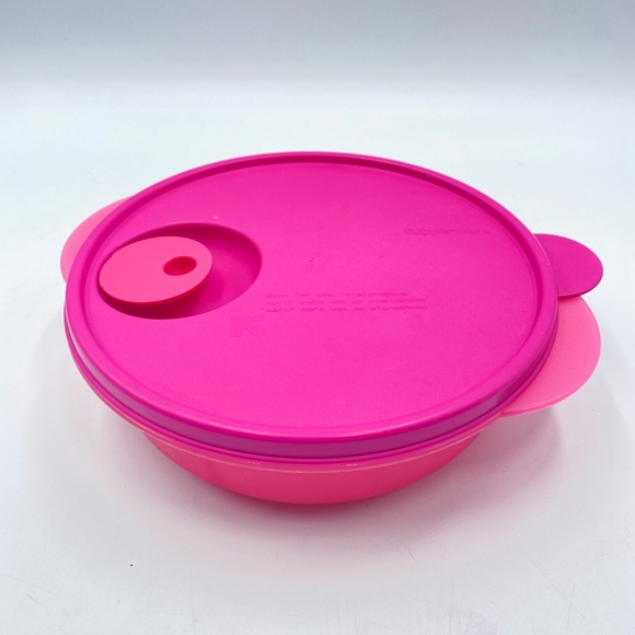 Tupperware Kitchen Tupperware Crystalwave Fushia Pink 34 Compartment Bowl With Lid Microwave
